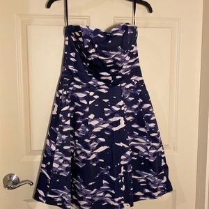 H&M Strapless Purple Dress